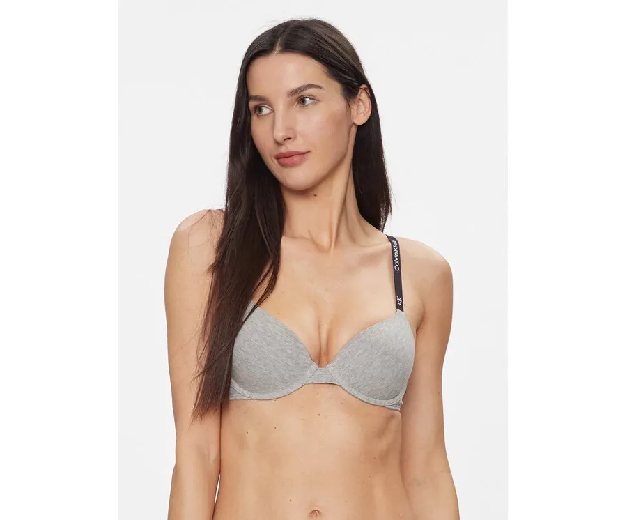 obrazek 1 Calvin Klein Underwear Biustonosz z fiszbiną Lightly Lined Demi 000QF7219E Szary