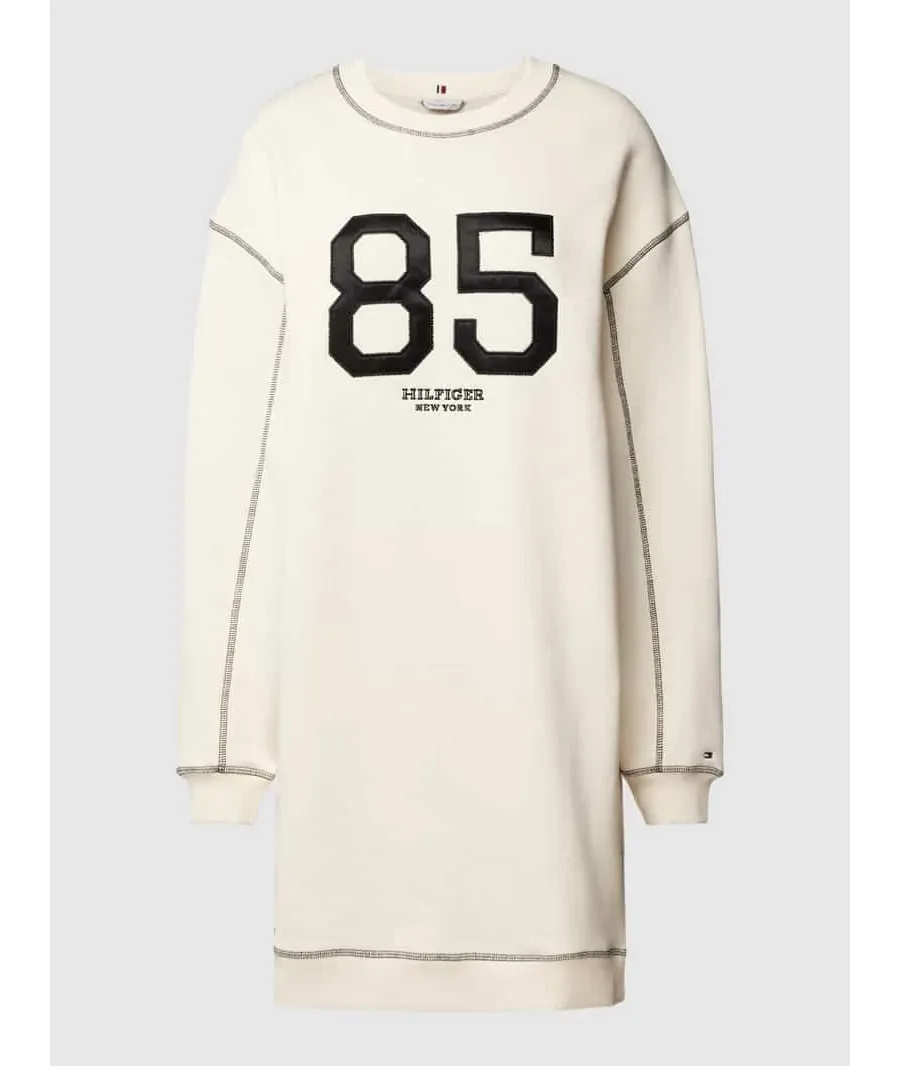 obrazek 1 Sukienka z dzianiny dresowej o długości do kolan z naszywkami model ‘VARSITY 85’