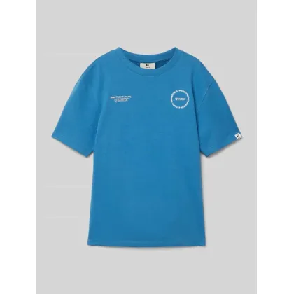 Zdjęcie T-shirt z nadrukiem z logo i wyhaftowanym logo