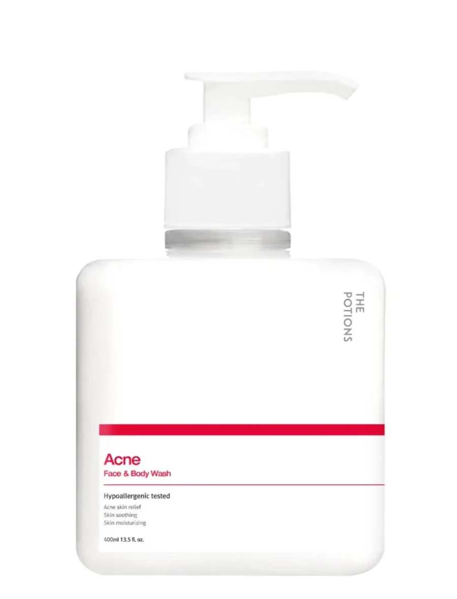obrazek 1 The Potions Acne Face&Body Wash Przeciwtrądzikowy żel do oczyszczania twarzy oraz ciała  400 ml