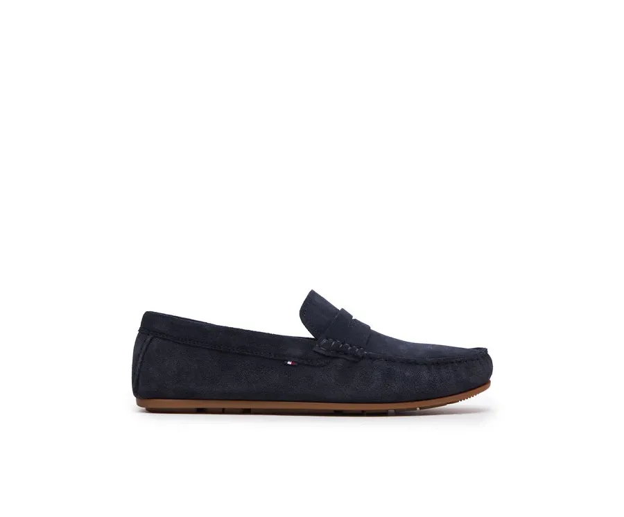 obrazek 1 Tommy Hilfiger Mokasyny Casual Hilfiger Suede Driver FM0FM04998 Granatowy