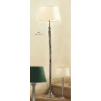 Zdjęcie Srebrna lampa podłogowa z białym stożkowym kloszem - Il Paralume Marina
