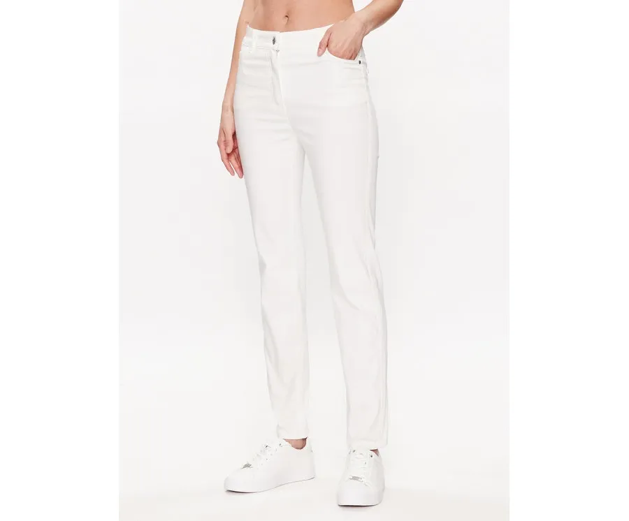 obrazek 1 Olsen Spodnie materiałowe Mona 14000620 Biały Slim Fit