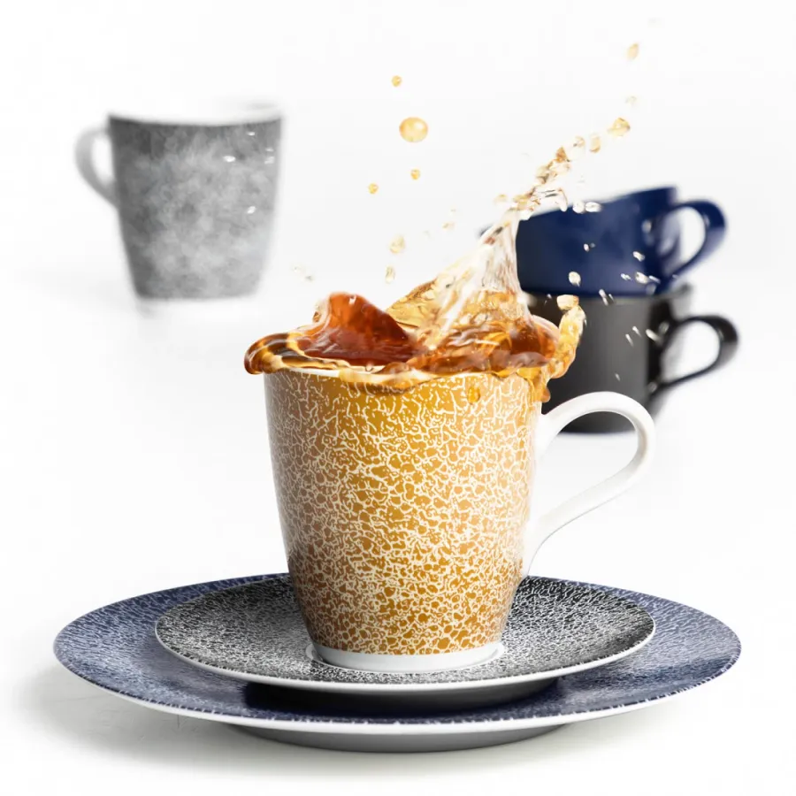 obrazek 3 Porcelanowa mała filiżanka do espresso w kolorze niebieskim - Seltmann Weiden