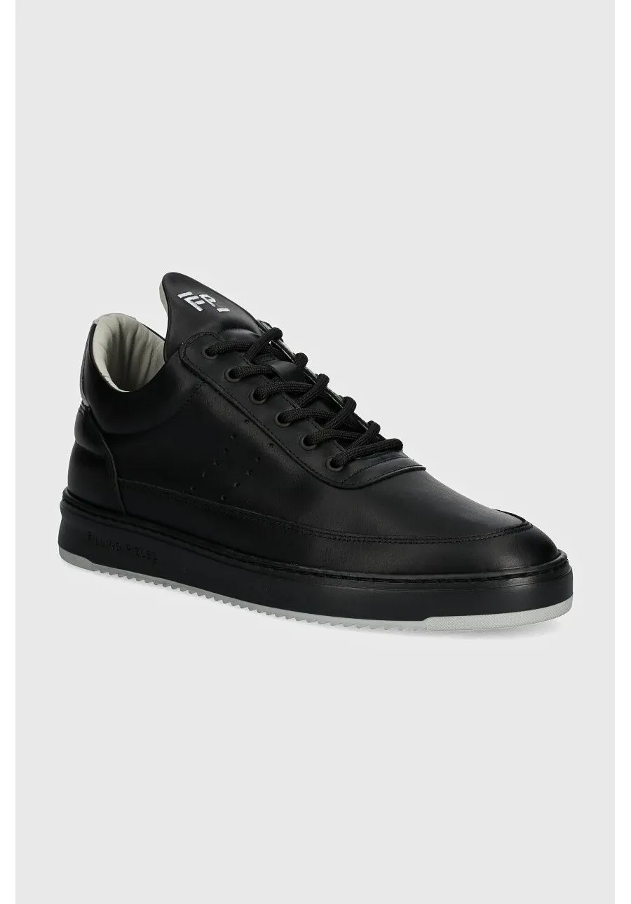 obrazek 1 Filling Pieces sneakersy skórzane Low Top Bianco kolor czarny 10127792200