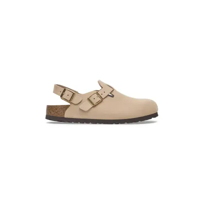 Zdjęcie Birkenstock klapki nubukowe Tokio damskie kolor beżowy 1029496