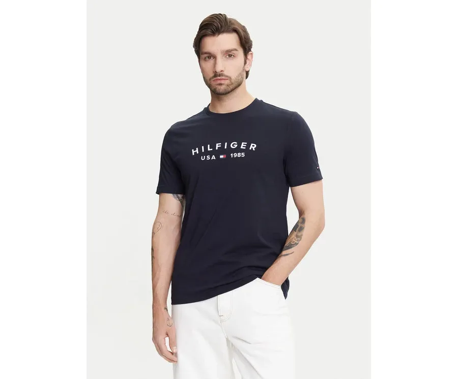 obrazek 1 Tommy Hilfiger T-Shirt Fathers Day MW0MW39356 Granatowy Regular Fit