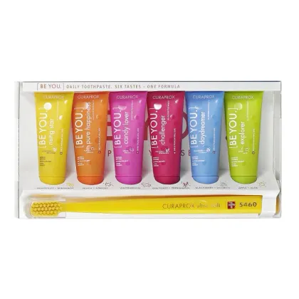Zdjęcie Curaprox Be You Six Taste Pack Zestaw Past do zębów 60 ml