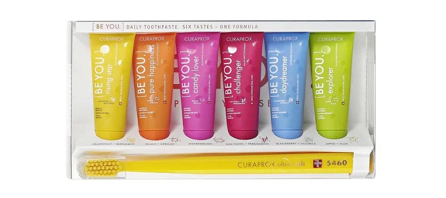 obrazek 1 Curaprox Be You Six Taste Pack Zestaw Past do zębów 60 ml