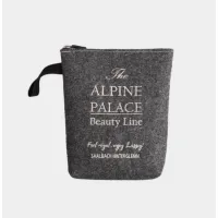 Picture A stylish cosmetics bag with a company logo as a gift or souvenir
