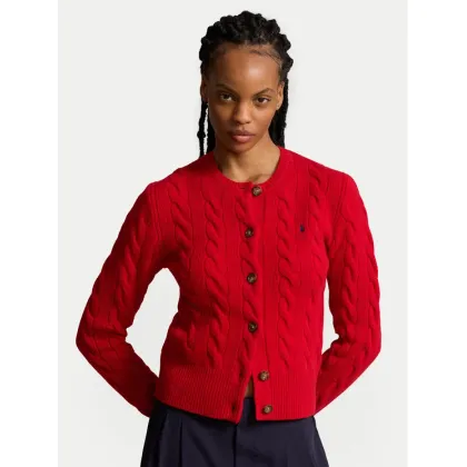 Zdjęcie Polo Ralph Lauren Kardigan 211910443017 Czerwony Regular Fit