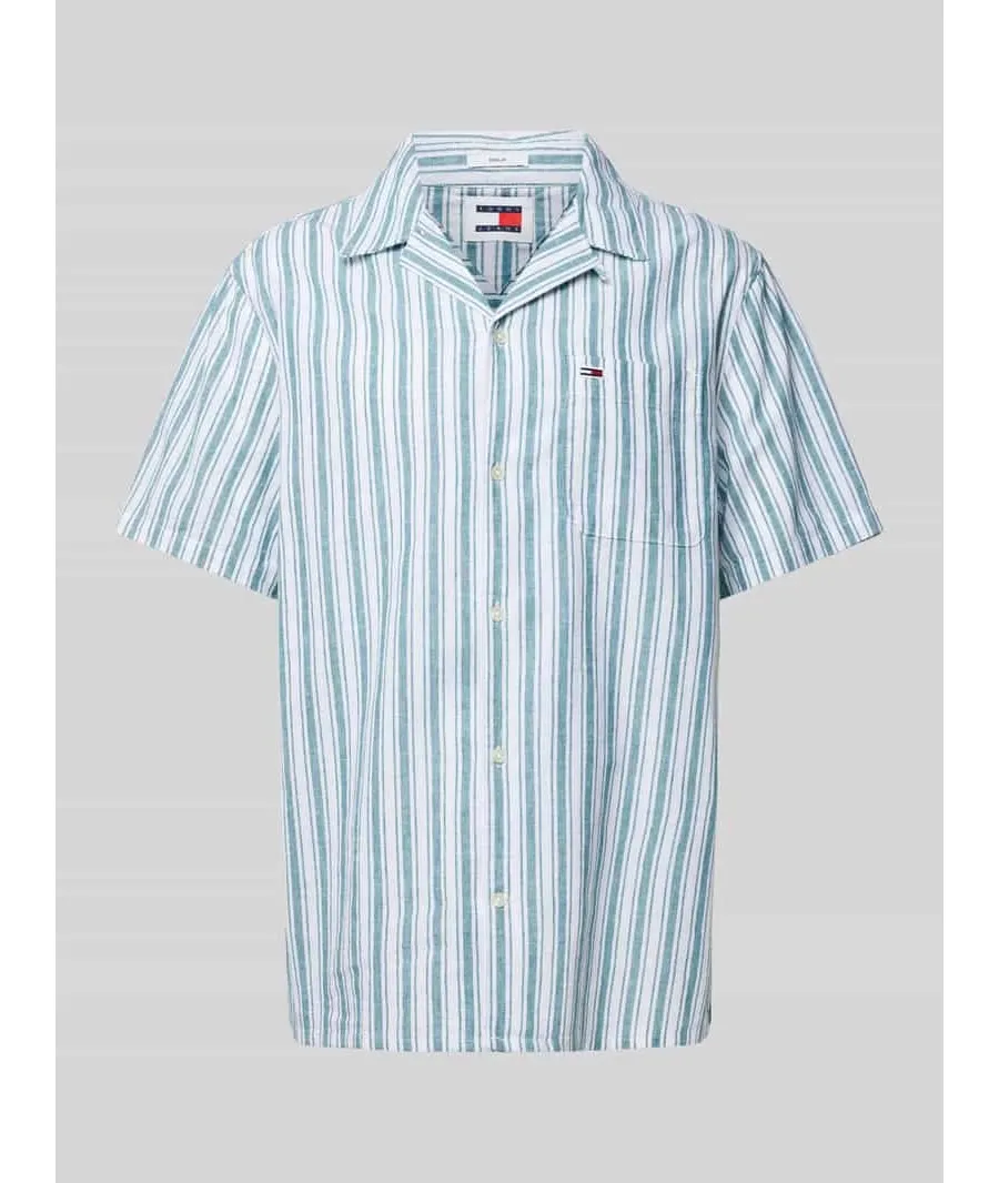 obrazek 1 Koszula casualowa o kroju regular fit z wzorem w paski