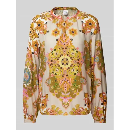 Zdjęcie Bluzka o kroju regular fit z wycięciem w kształcie łezki