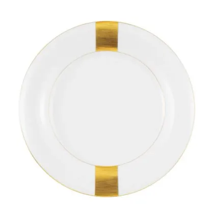 Zdjęcie Płaski okrągły 29-centymetrowy porcelanowy talerz z Niemiec – Tettau