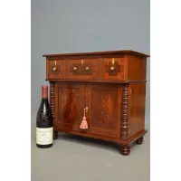 Zdjęcie Niezwykły regencyjny, mahoniowy kredens / komoda z 1820 roku - antyk