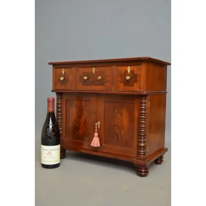 Zdjęcie Niezwykły regencyjny, mahoniowy kredens / komoda z 1820 roku - antyk