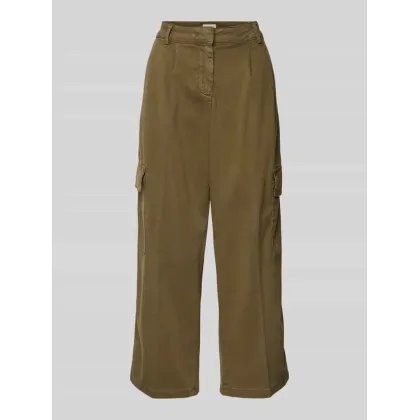 Zdjęcie Spodnie cargo z prostą nogawką i zakładkami w pasie