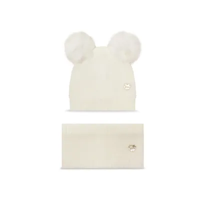 Zdjęcie Guess Komplet czapka i komin A4BZ01 Z2QP0 Écru