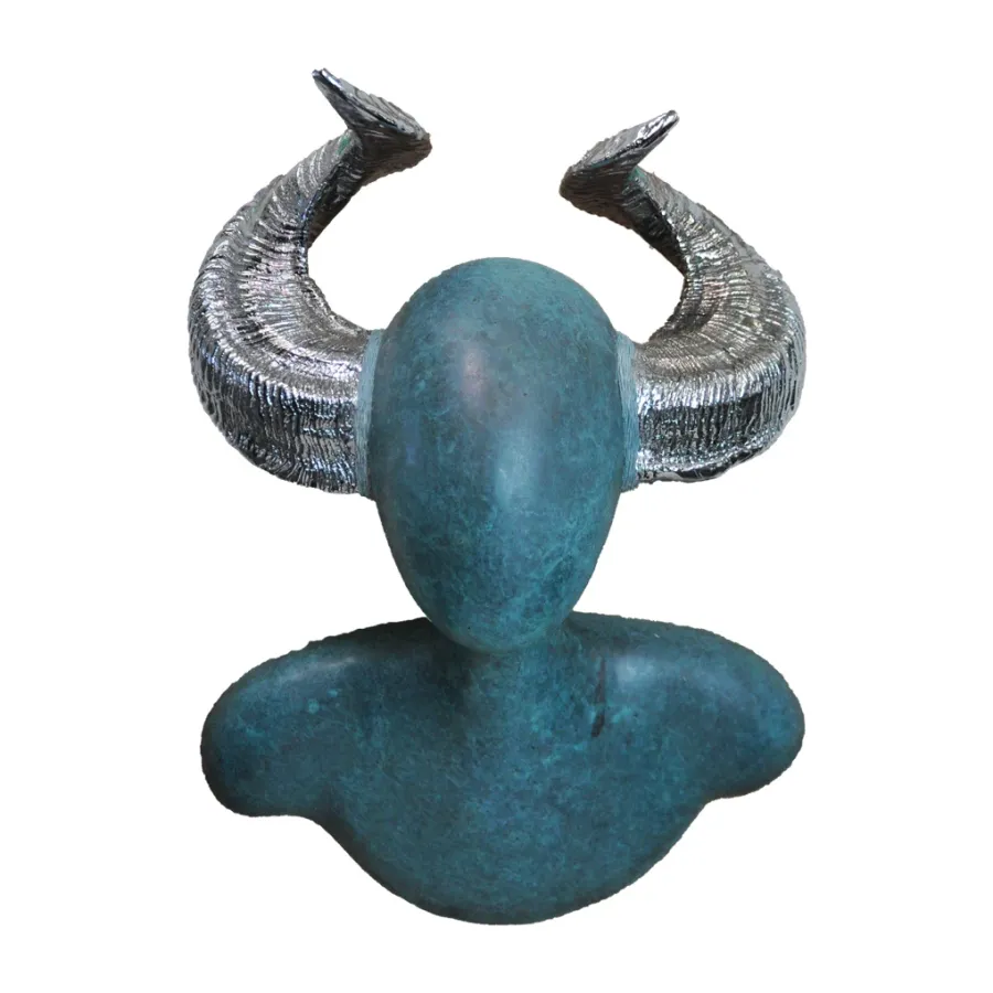 obrazek 1 Ścienna rzeźba z mosiądzu do salonu