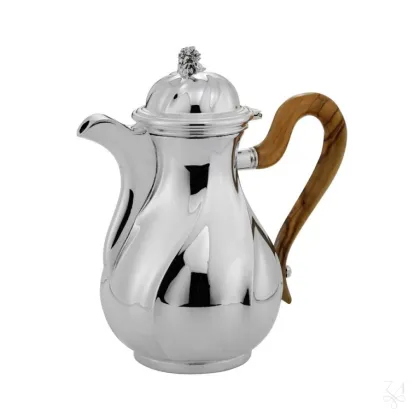 Zdjęcie Wyjątkowy srebrny imbryk do kawy o oryginalnym kształcie – Zaramella Argenti