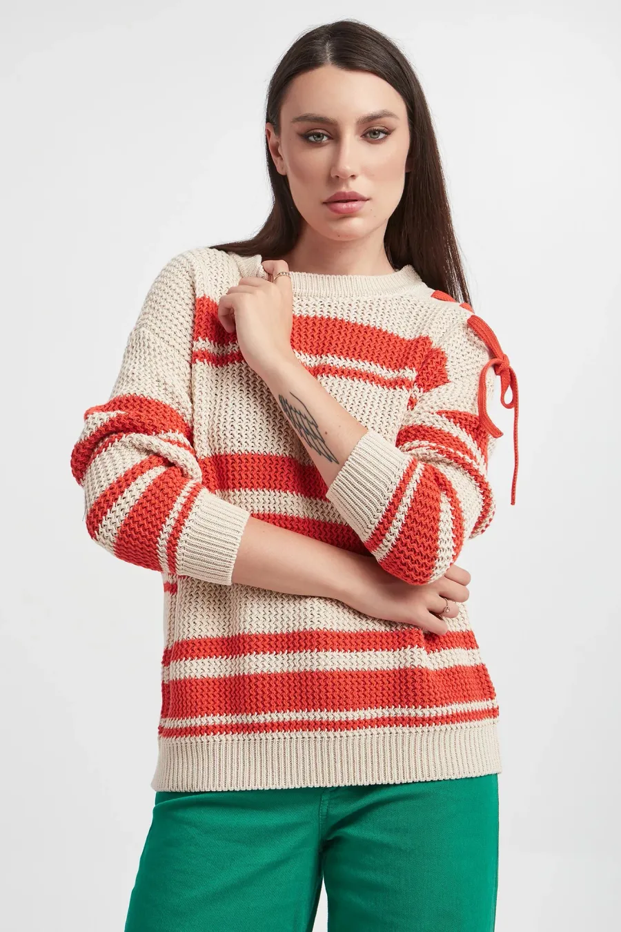 obrazek 1 Sweter w paski Vertigo WEEKEND MAX MARA Weekend Max Mara