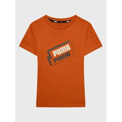 Zdjęcie Puma T-Shirt Alpha Holiday 670109 Pomarańczowy Regular Fit