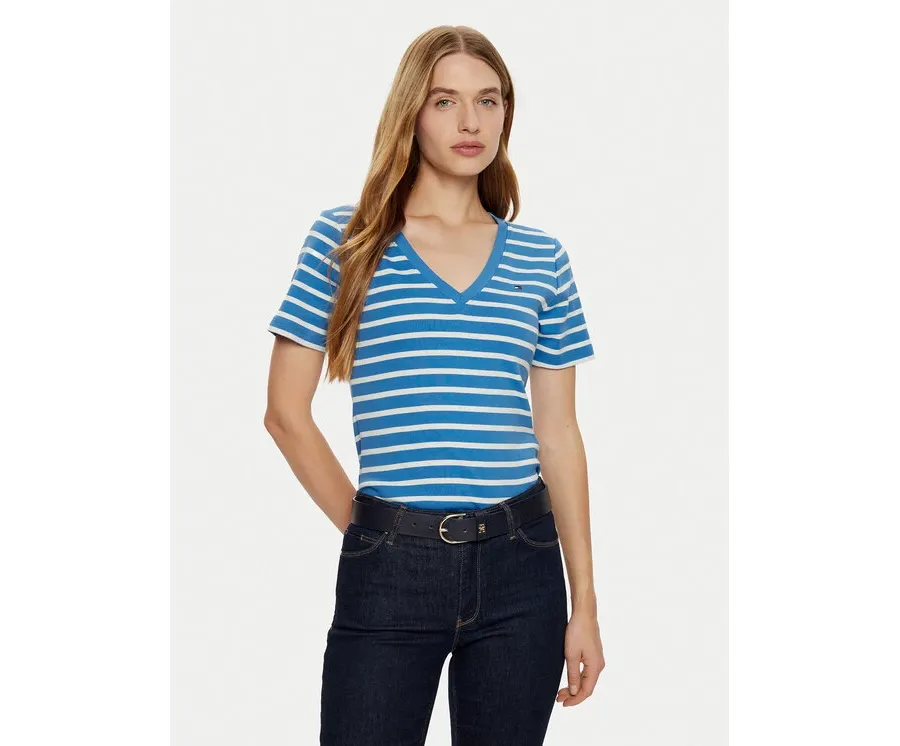 obrazek 1 Tommy Hilfiger T-Shirt New Cody WW0WW40584 Niebieski Slim Fit