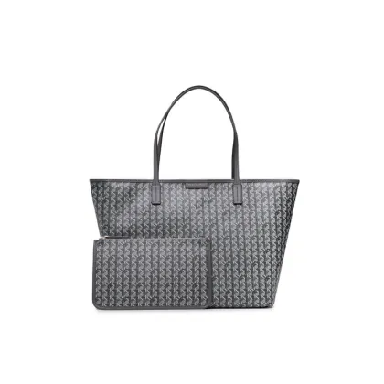 Zdjęcie Tory Burch Torebka Basketweave Tote 145634 Szary
