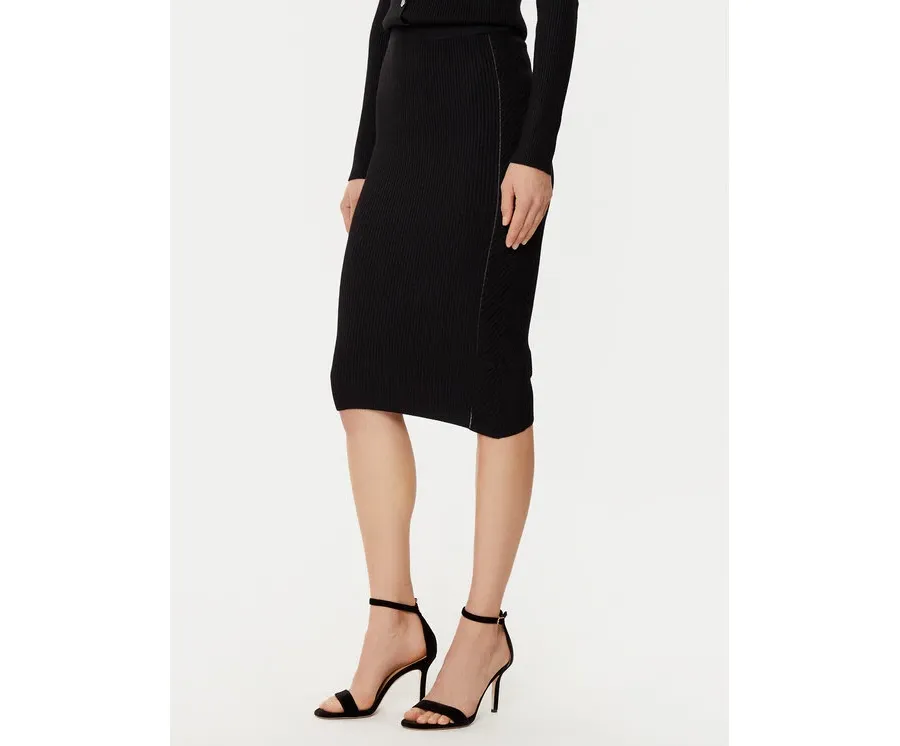 obrazek 1 Guess Spódnica midi W5RD15 Z2V62 Czarny Slim Fit