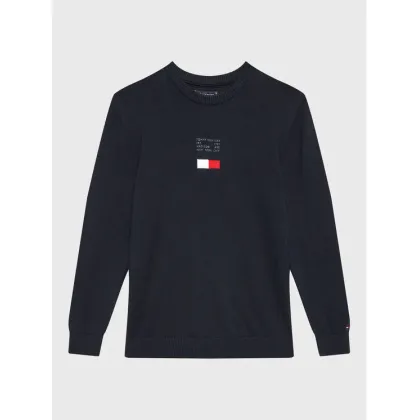 Zdjęcie Tommy Hilfiger Sweter Flag KB0KB07973 D Granatowy Regular Fit
