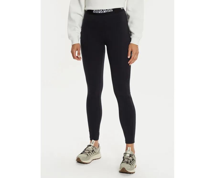 obrazek 1 Napapijri Legginsy M-Box Logo NP0A4HZ7 Czarny Slim Fit