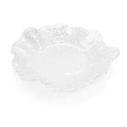 Zdjęcie Piękny stylowy przezroczysty talerz z kolekcji Folies – IVV