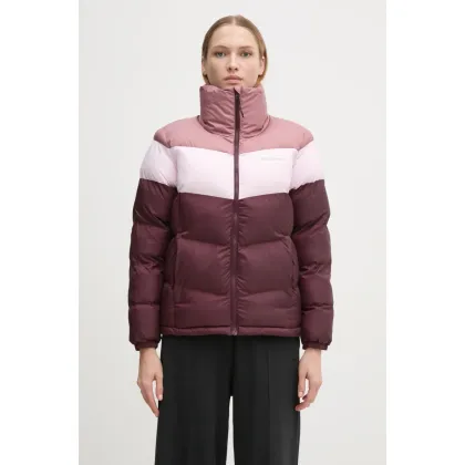 Zdjęcie Columbia kurtka Puffect Colorblock damska kolor bordowy zimowa 2088481
