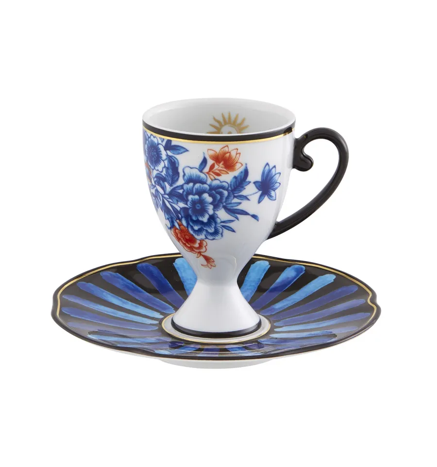obrazek 1 Unikatowa porcelanowa filiżanka na kawę ze spodkiem z kolekcji Cannaregio - Vista Alegre