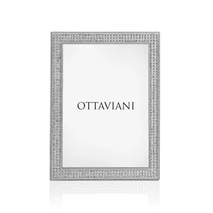 Zdjęcie Stylowa ramka na zdjęcia z eleganckimi kryształkami 15,2×22,2 cm