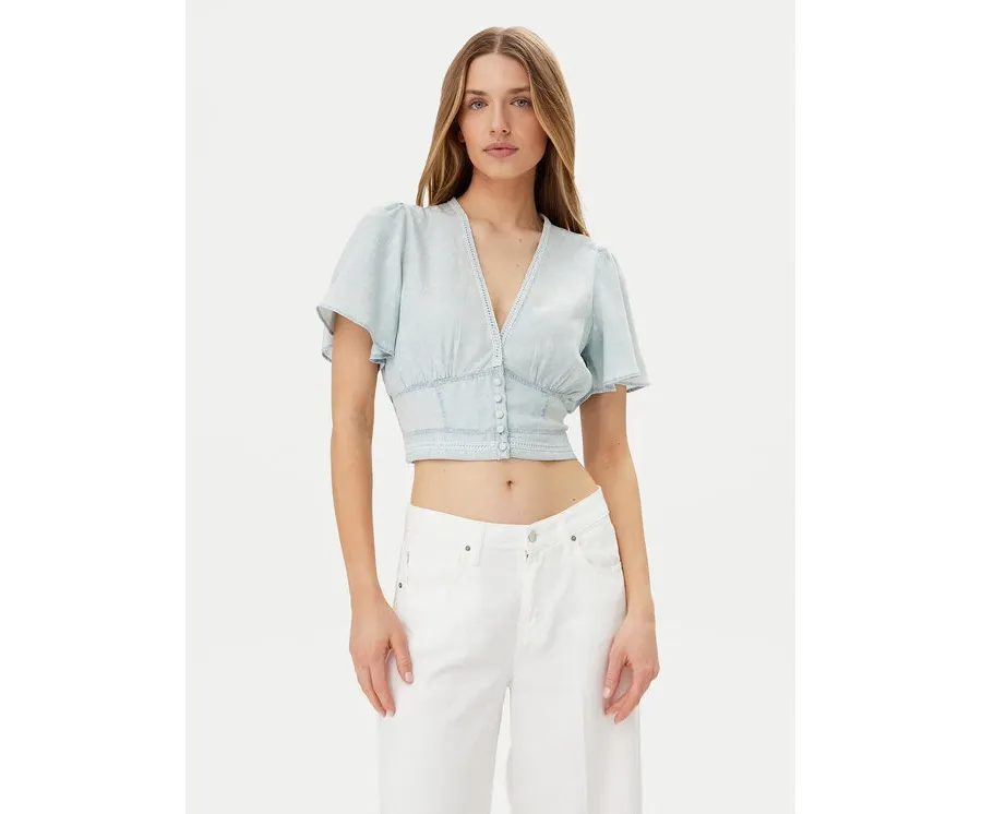 obrazek 1 Guess Bluzka W5GH82 D5N81 Błękitny Regular Fit