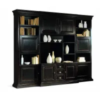 Picture Italian antique bookcase with black finish