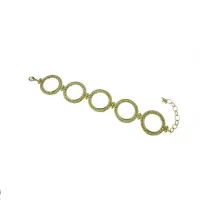 Picture Stylish bracelet with gold circles and diamonds