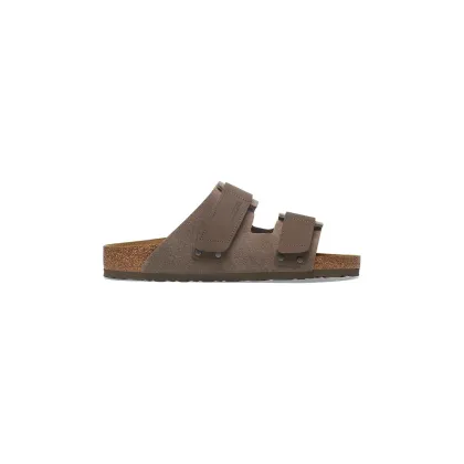 Zdjęcie Birkenstock klapki skórzane Uji damskie kolor zielony 1029259