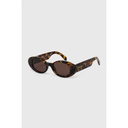 Zdjęcie Palm Angels okulary przeciwsłoneczne kolor brązowy PERI051_506064