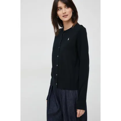 Zdjęcie Polo Ralph Lauren kardigan damski kolor czarny lekki