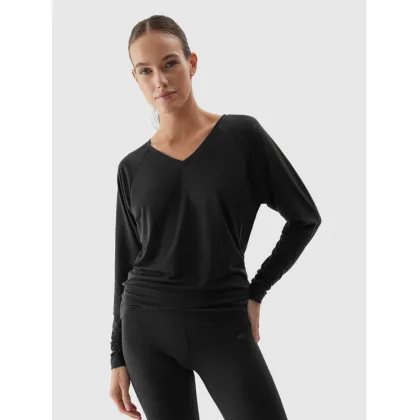 Zdjęcie 4F Koszulka techniczna 4FAW23TFLOF153 Szary Slim Fit