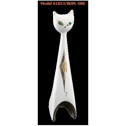 Zdjęcie Ceramiczne koty z kolorowymi oczami