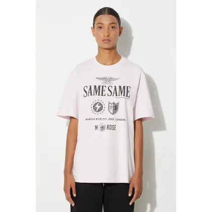 Zdjęcie Martine Rose t-shirt bawełniany Classic T-Shirt kolor różowy z nadrukiem 603JE01101F