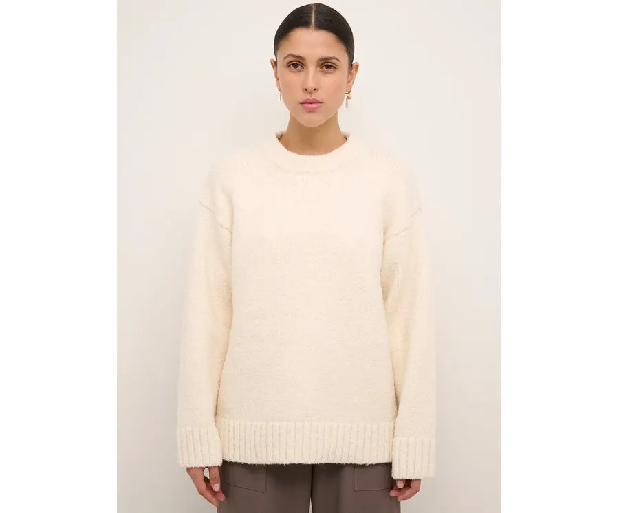 obrazek 1 Karen by Simonsen Sweter Karinakb 10104559 Écru Relaxed Fit