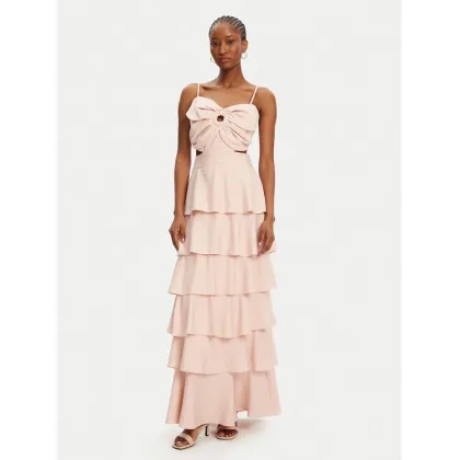 Zdjęcie ACCESS FASHION Sukienka wieczorowa 53-3365-139 Beżowy Slim Fit