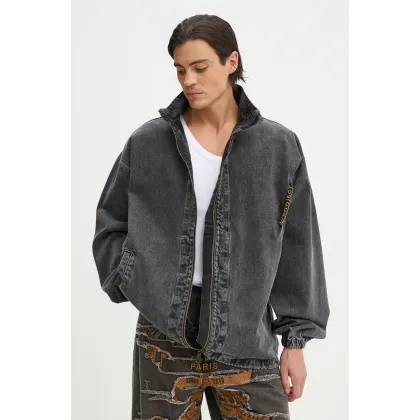 Zdjęcie Y/Project kurtka jeansowa EVERGREEN PINCHED LOGO DENIM WINDBREAKER męska kolor szary przejściowa oversize 207JA002