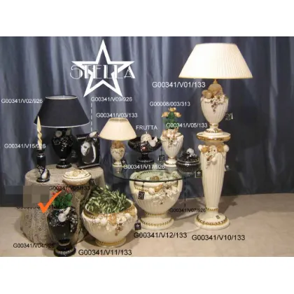 Picture Prestigious black ceramic vase with platinum