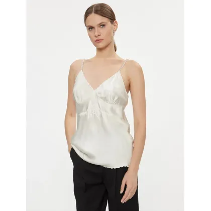 Zdjęcie TWINSET Top 232TT2061 Écru Slim Fit