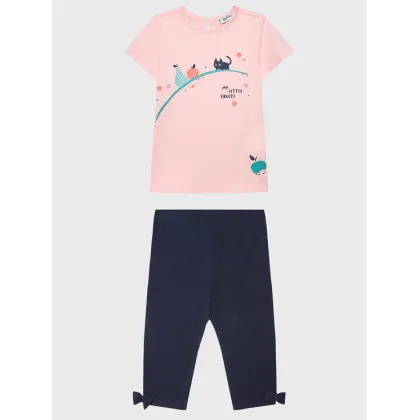 Zdjęcie OVS Komplet t-shirt i legginsy 1766924 Różowy Regular Fit